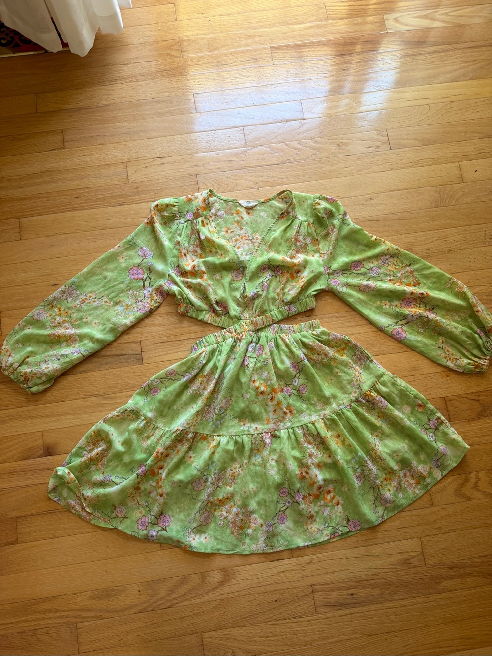 Entro Green Whimsical Fairycore Boutique Dress — Size Small